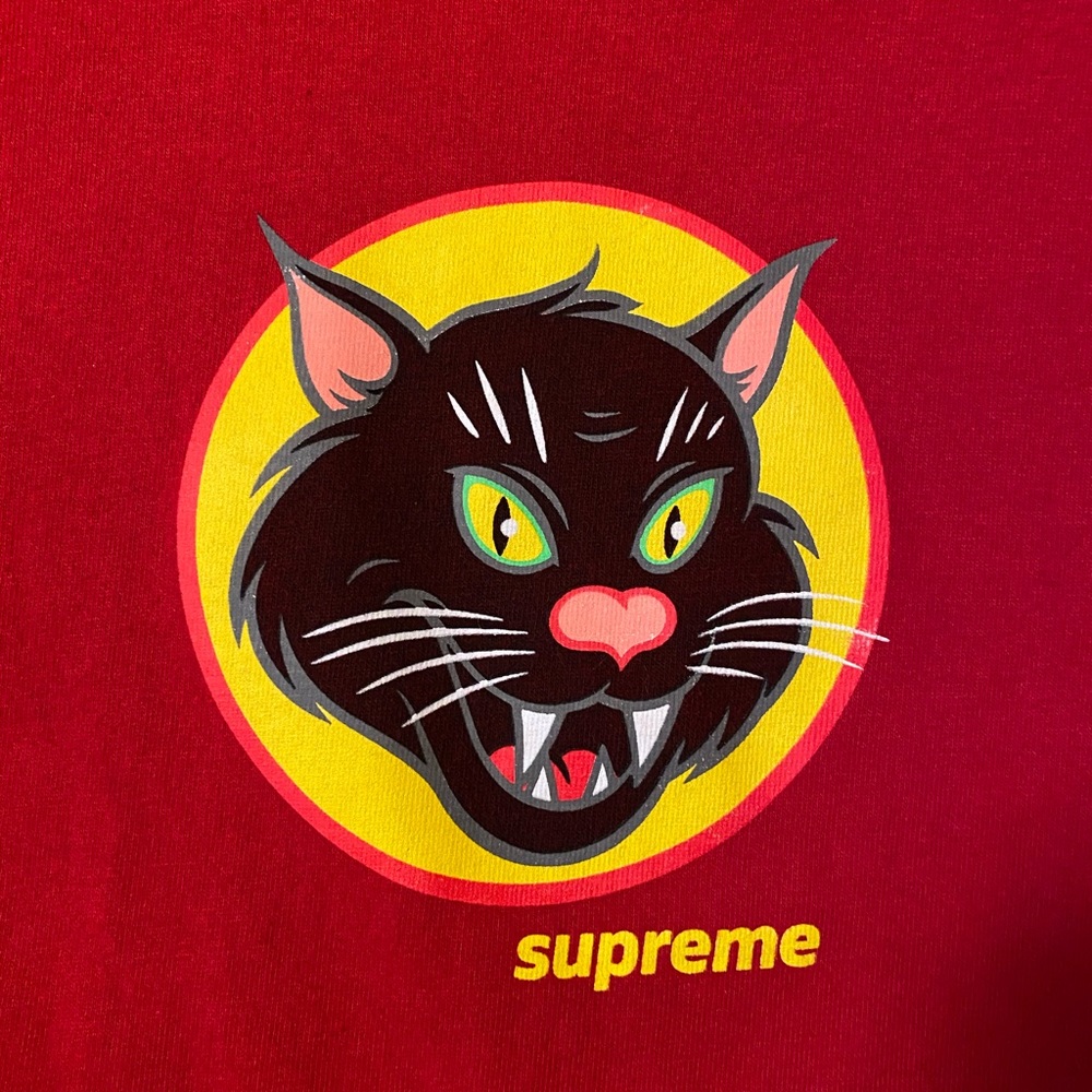 Supreme - Black Cat Tee